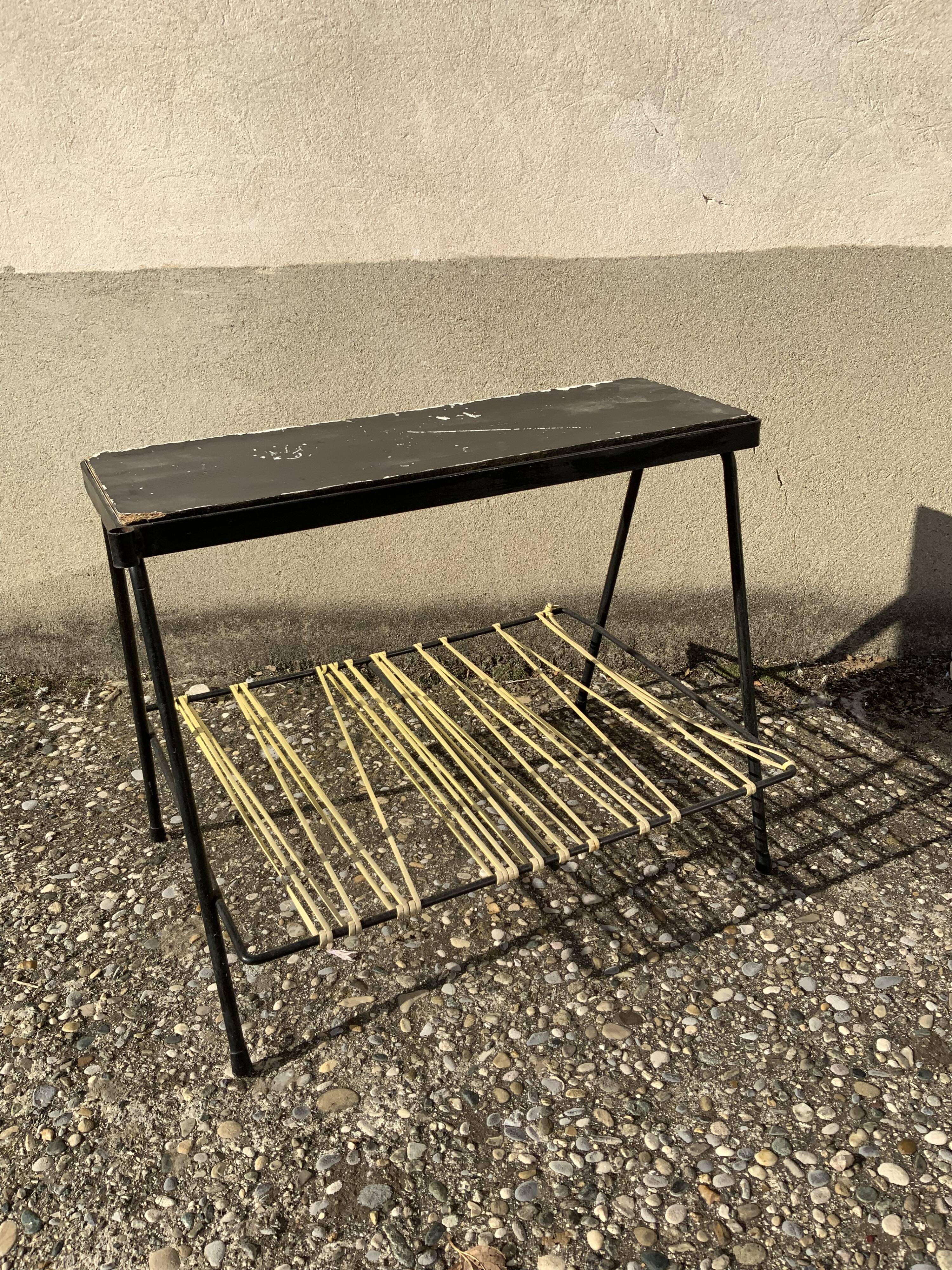 Vintage sofa end review door scoubidou wood tablet and lamp holder