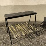 Vintage sofa end review door scoubidou wood tablet and lamp holder