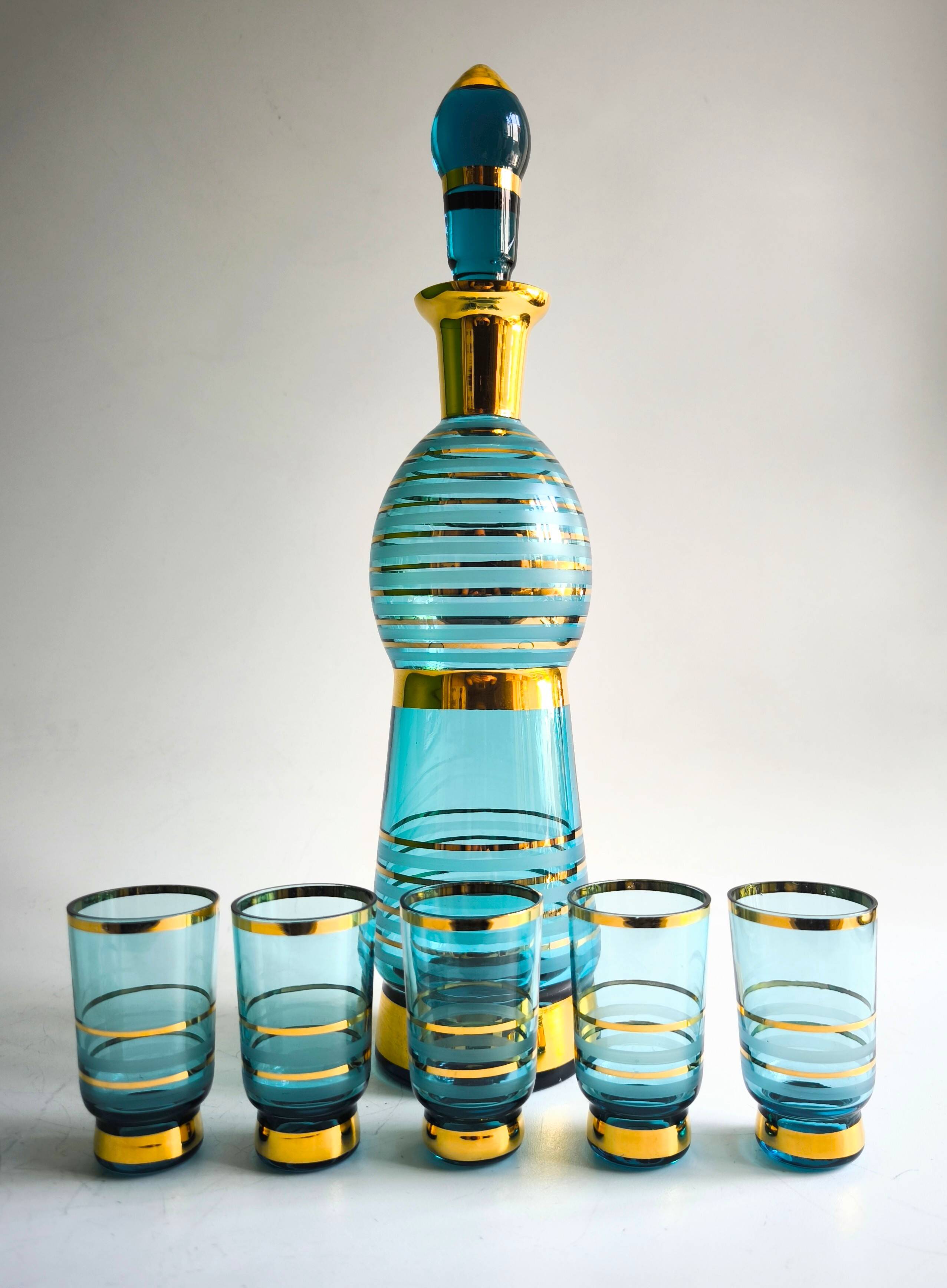 Mid Century Modern liquor set Toscana 1960s