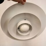 Vintage Laterna Danica Pendant Lamp: White & Black Danish Design