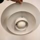 Vintage Laterna Danica Pendant Lamp: White & Black Danish Design