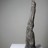 Haut soliflore décoratif céramique raku stalagmite artisanal vintage