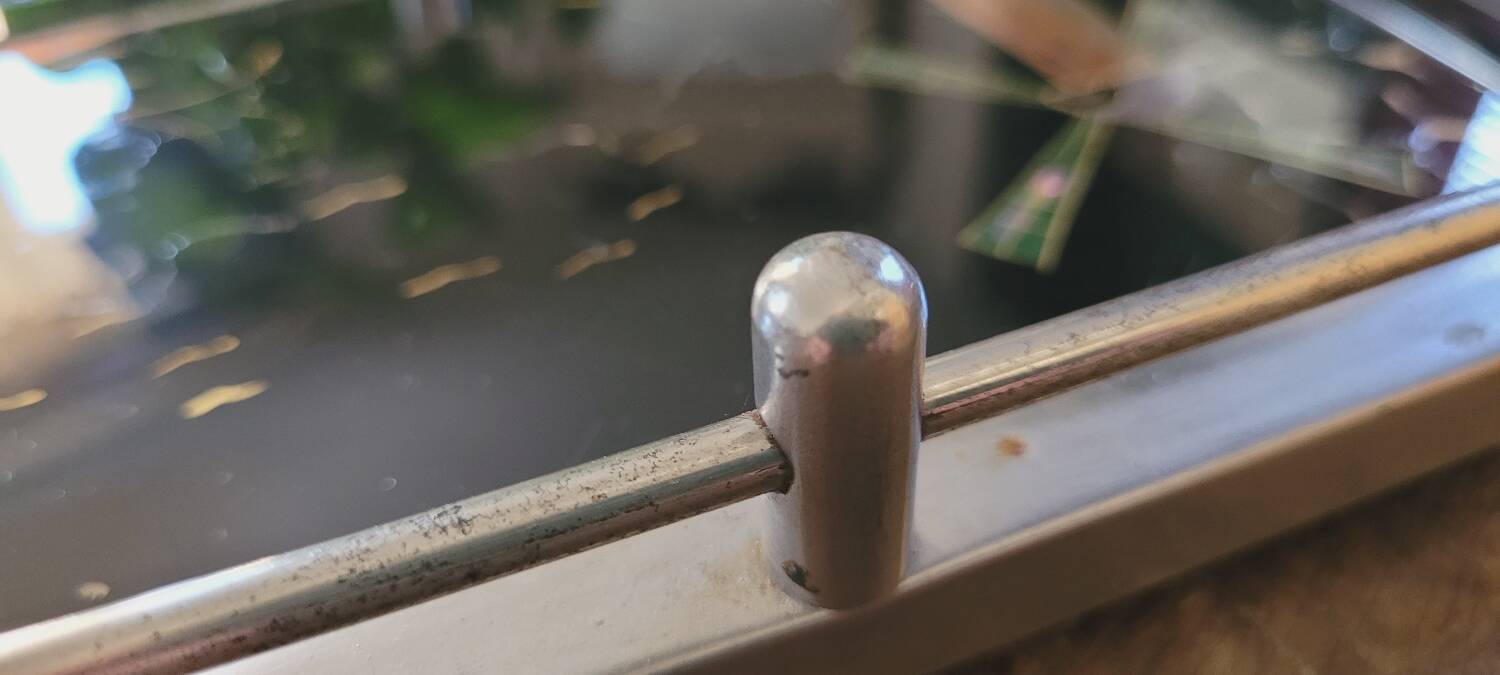 30s painted glass tray