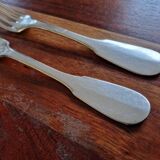 Ravinet d'enfert - 2 table forks model Cluny in silver-plated metal