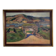 Vintage Oil Painting Landscape Fortification by Carsten Hvistendahl 1931