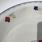 Mary Lou Digoin hollow dish blue edge diameter 25
