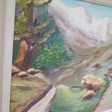 Oil on canvas signed D. Javel