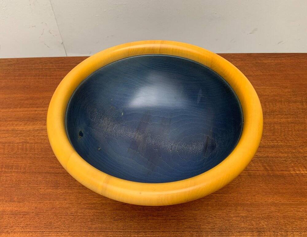 Postmodern Italian Wooden Bowl by Pietro Manzoni