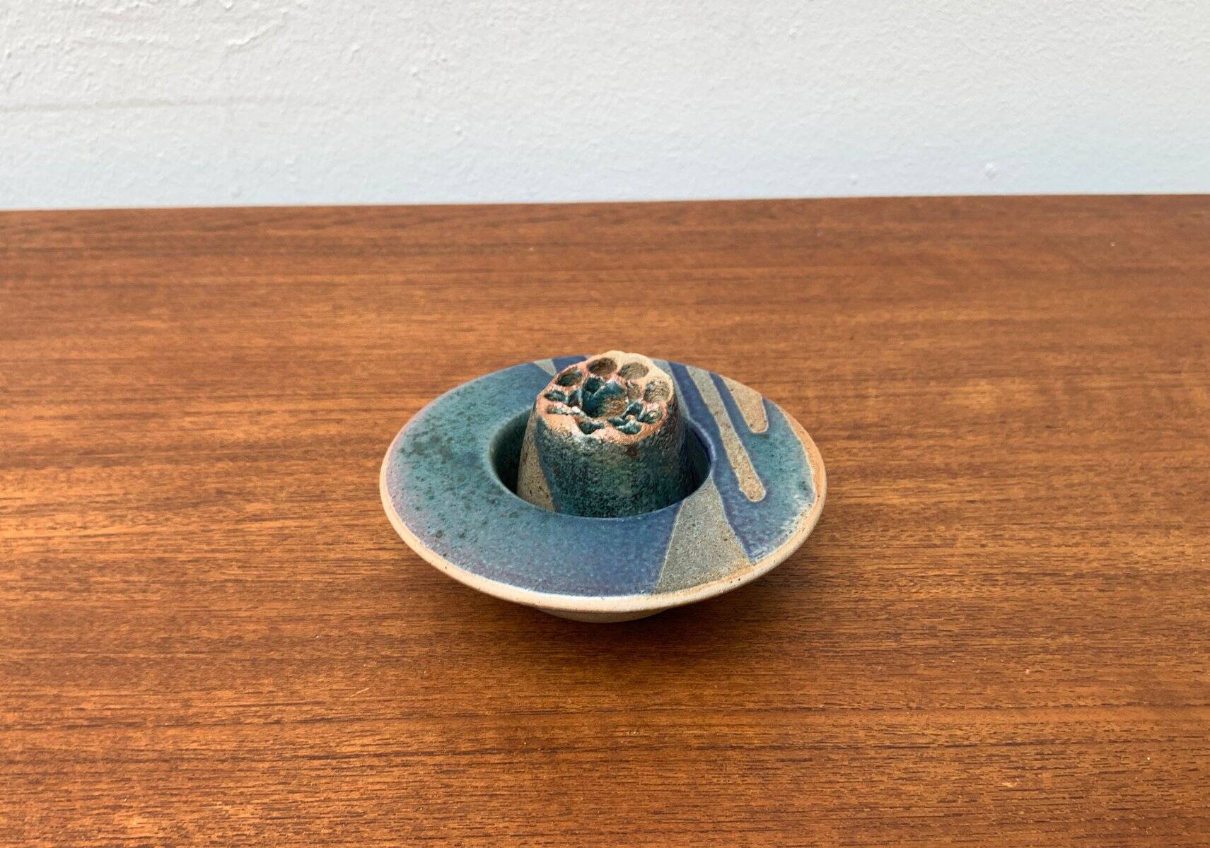 Postmodern vintage ceramic flower vase, 1980s