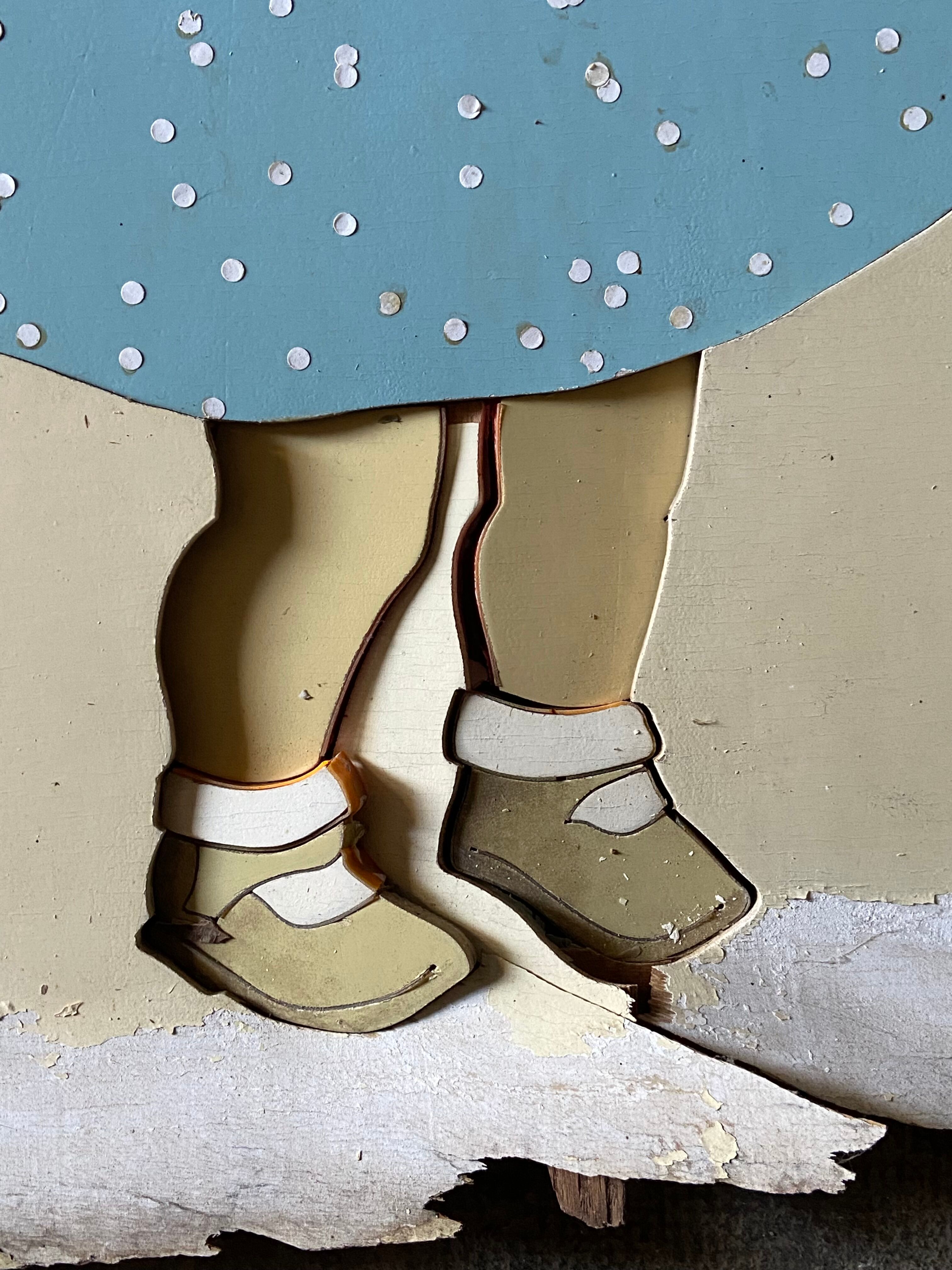 Wooden billboards "antique dolls"