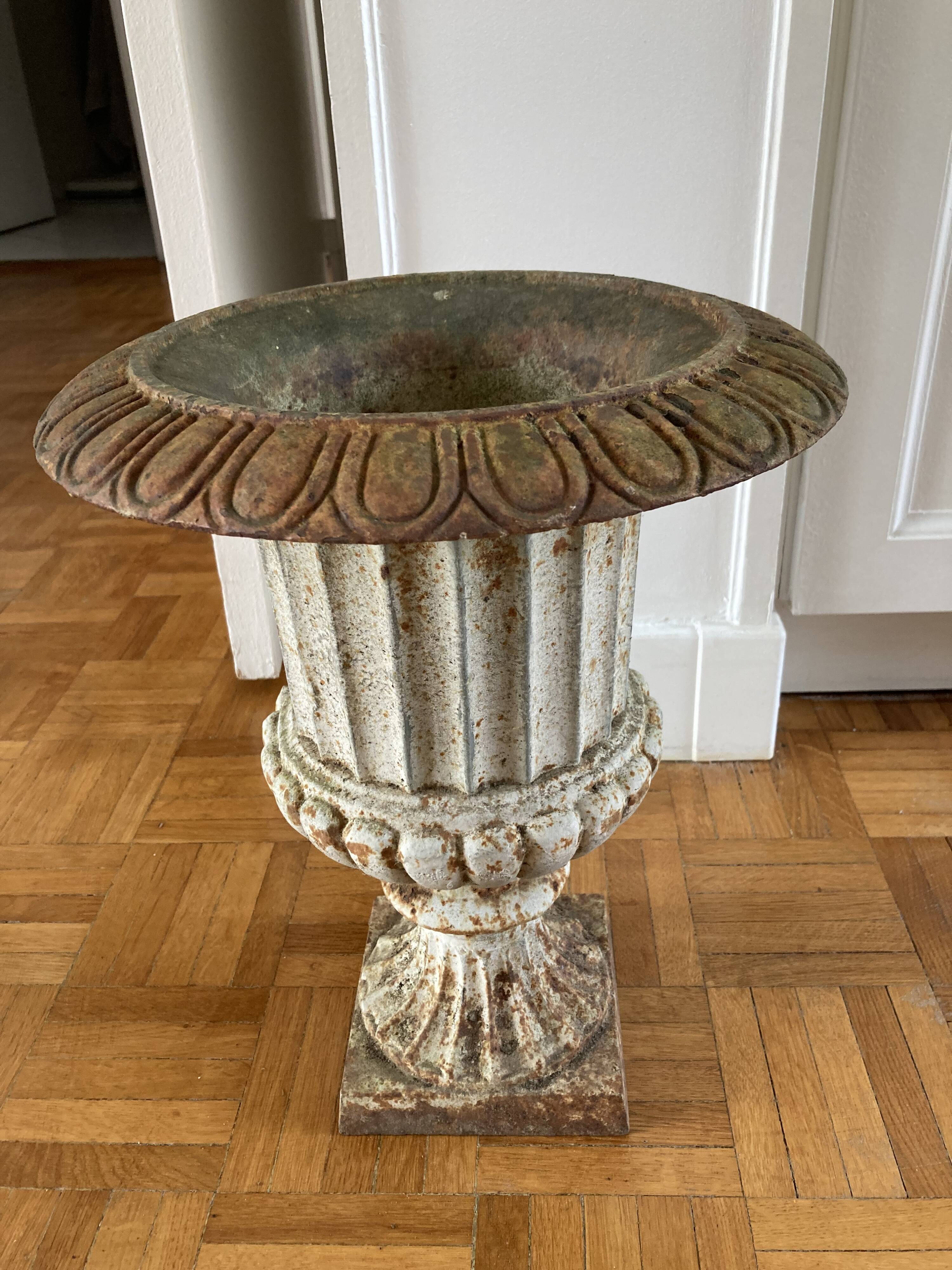 Cast iron Medici vase.