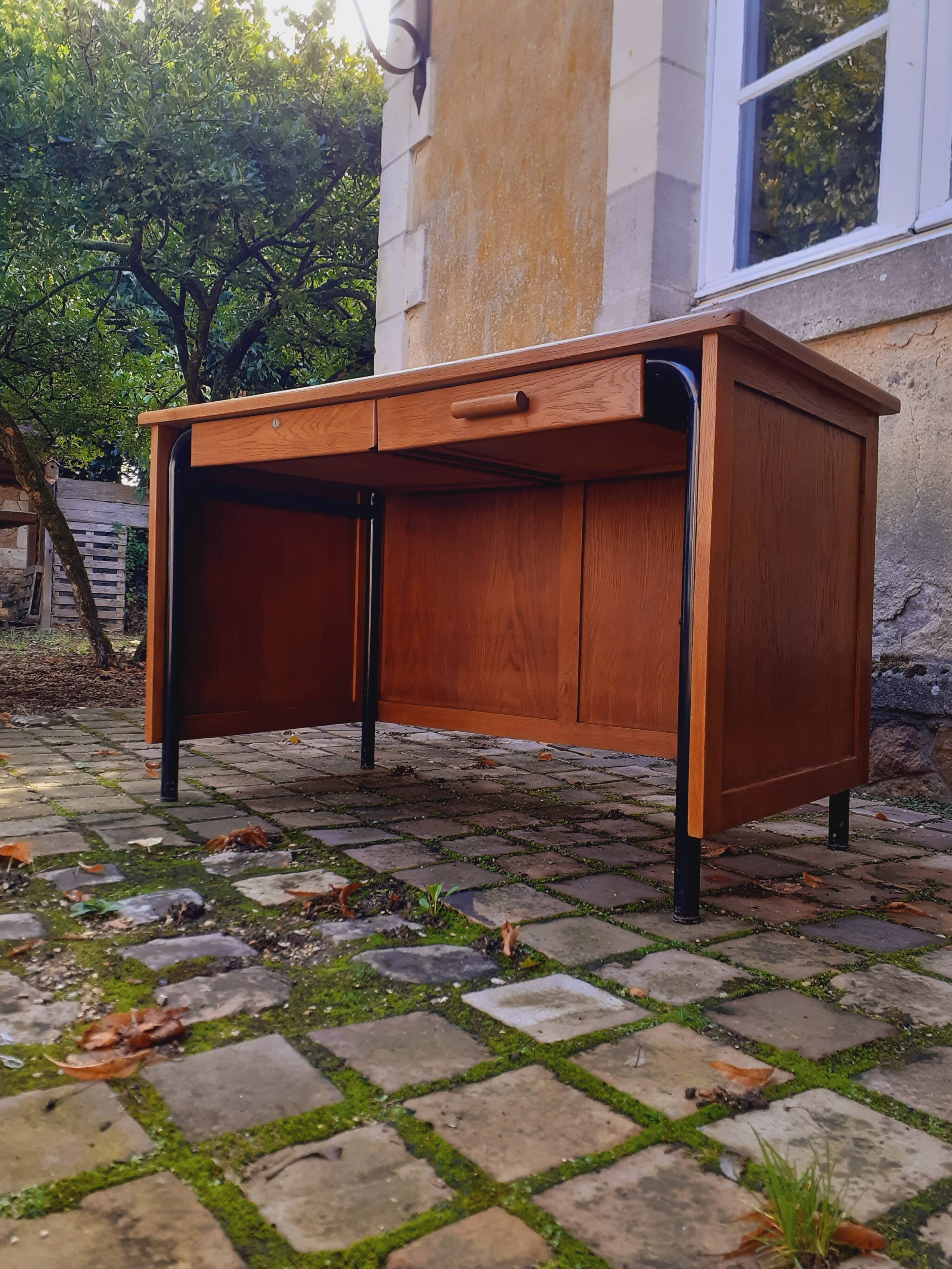 Vintage oak desk from the 60s