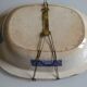 English earthenware dish 19th Staffordshire willow pattern decoration
