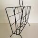 Vintage metal magazine rack