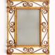 Vintage 1970s Spanish Handmade Bamboo and Rattan Wall Mirror