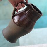 Semi-glazed sandstone pitcher