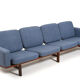 Canapé GE-236/4 en teck par Hans J. Wegner pour Getama années 1960