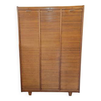 Triple Curtain Filing Cabinet