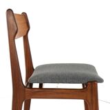 Very nice and solid set of 4 vintage chairs in teak - Findahl.