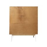 Vintage Schrank weis gelb