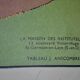 Educational poster of Anscombre/Lang Paris farm animals