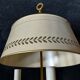 Exceptional empire style boiler lamp, swan, lucien gau - in excellent condition