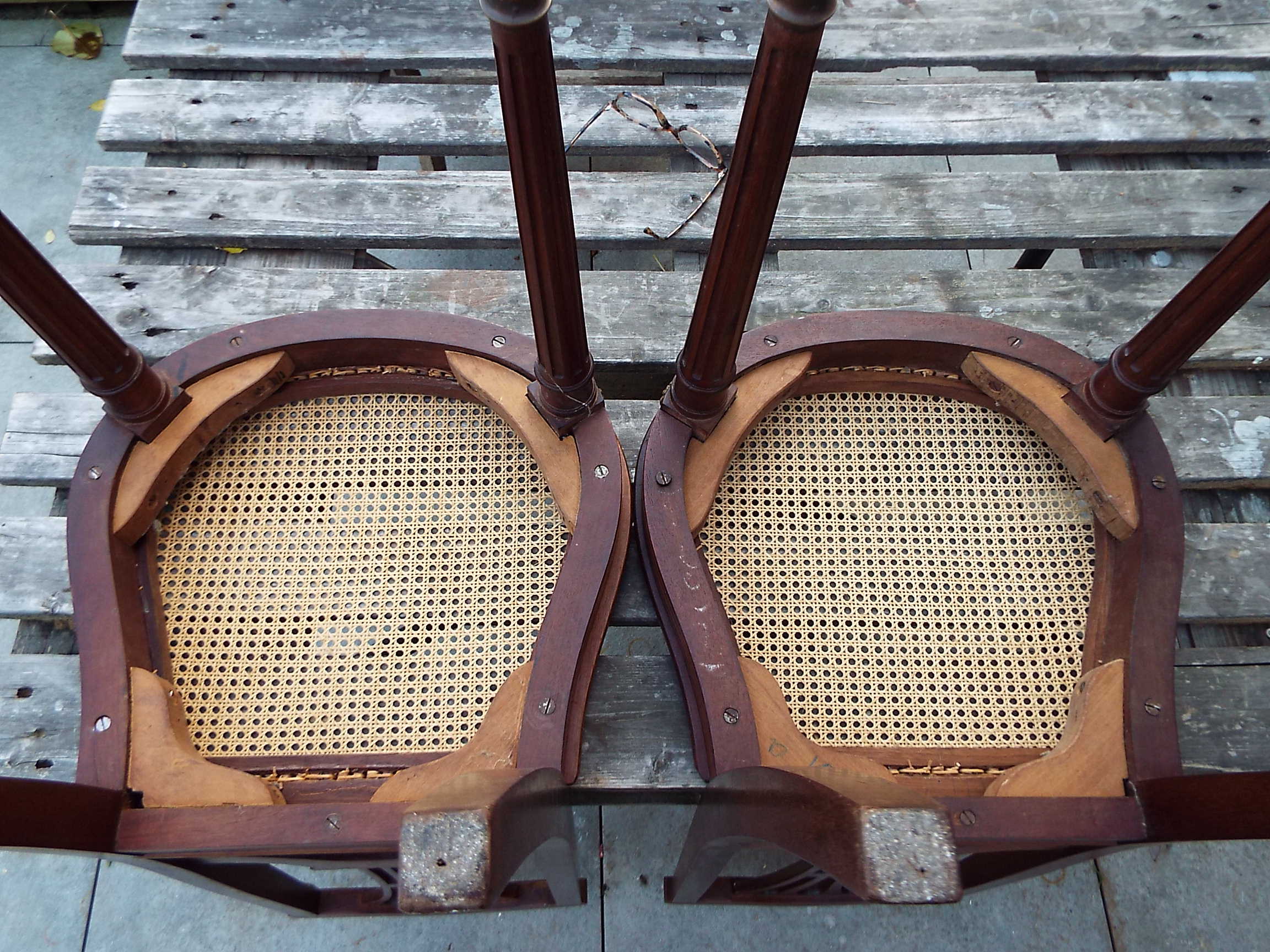 2 Louis XVI style chairs