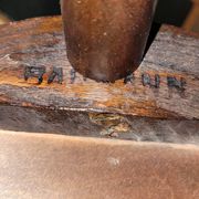 Office chair signed Baumann bistro style curved wood - 1930s