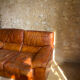 Canapé cuir vintage 2 places 