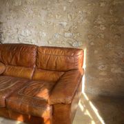 Canapé cuir vintage 2 places 