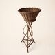 60s rattan plant stand
