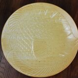 Set of 6 stoneware fish-patterned plates from France