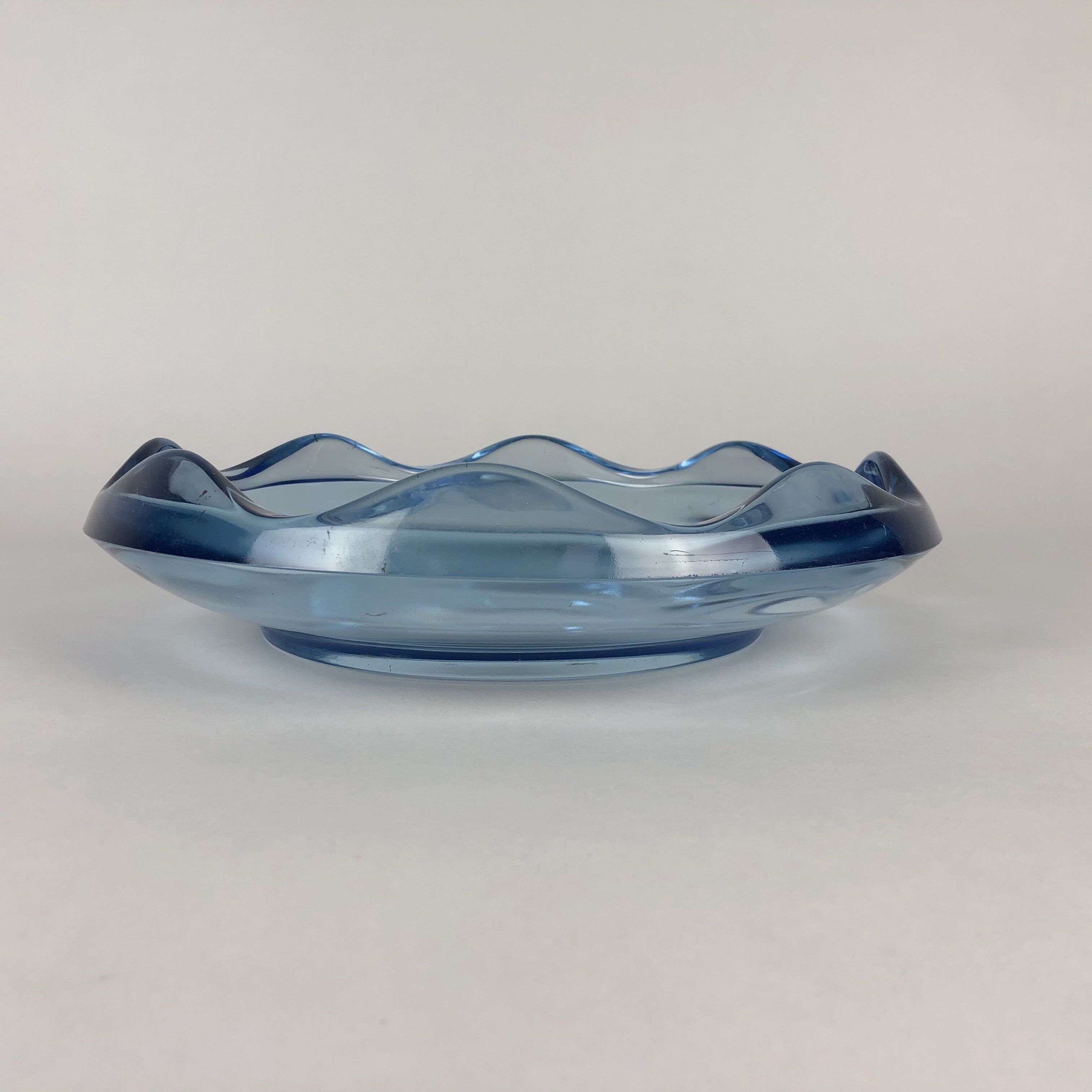 Heavy Glass Bowl by Rudolf Jurnikl, Czechoslovakia 1960's