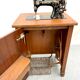 Mechanical Kohler sewing machine and its furniture with manual and replacement needle