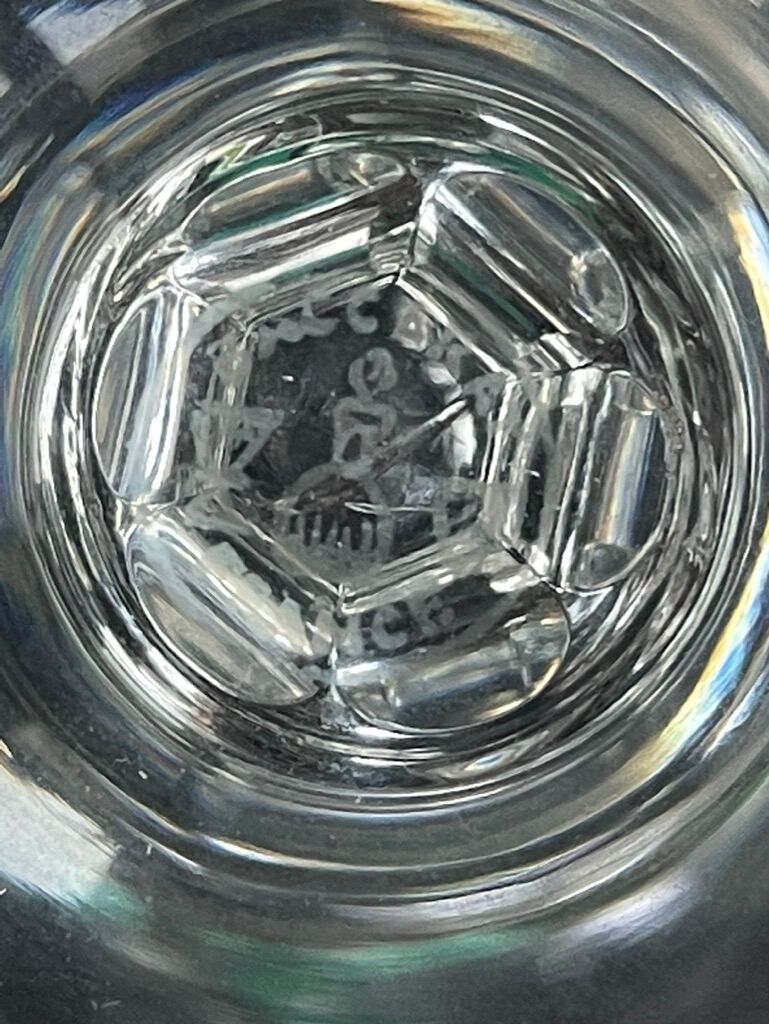 2 Baccarat wine glasses - Service Austerlitz