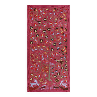 Hand knotted rug, vintage Turkish rug 96x193 cm