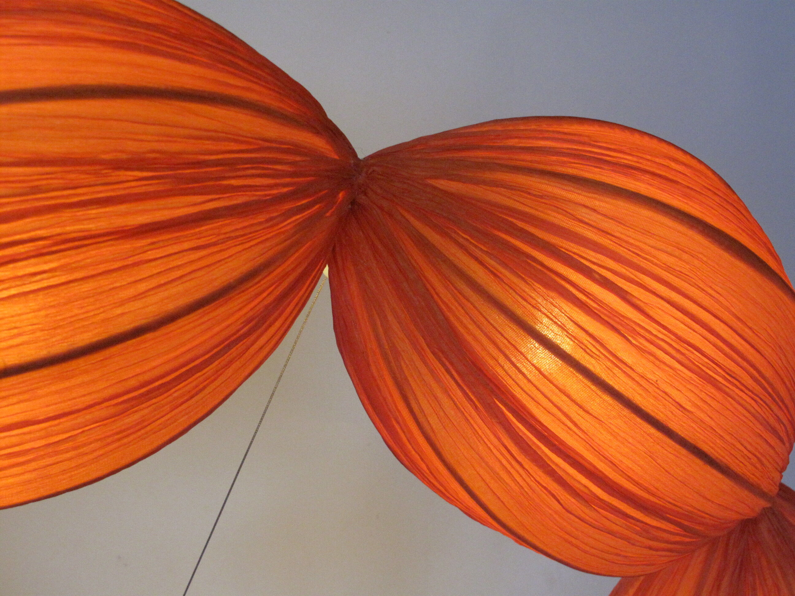 Orange ceiling lamp