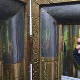 Vintage Brass mirror room divider