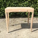 Side table raw wood art deco