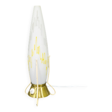 Lampe de table en verre Zukov, style mid-century, années 1960.