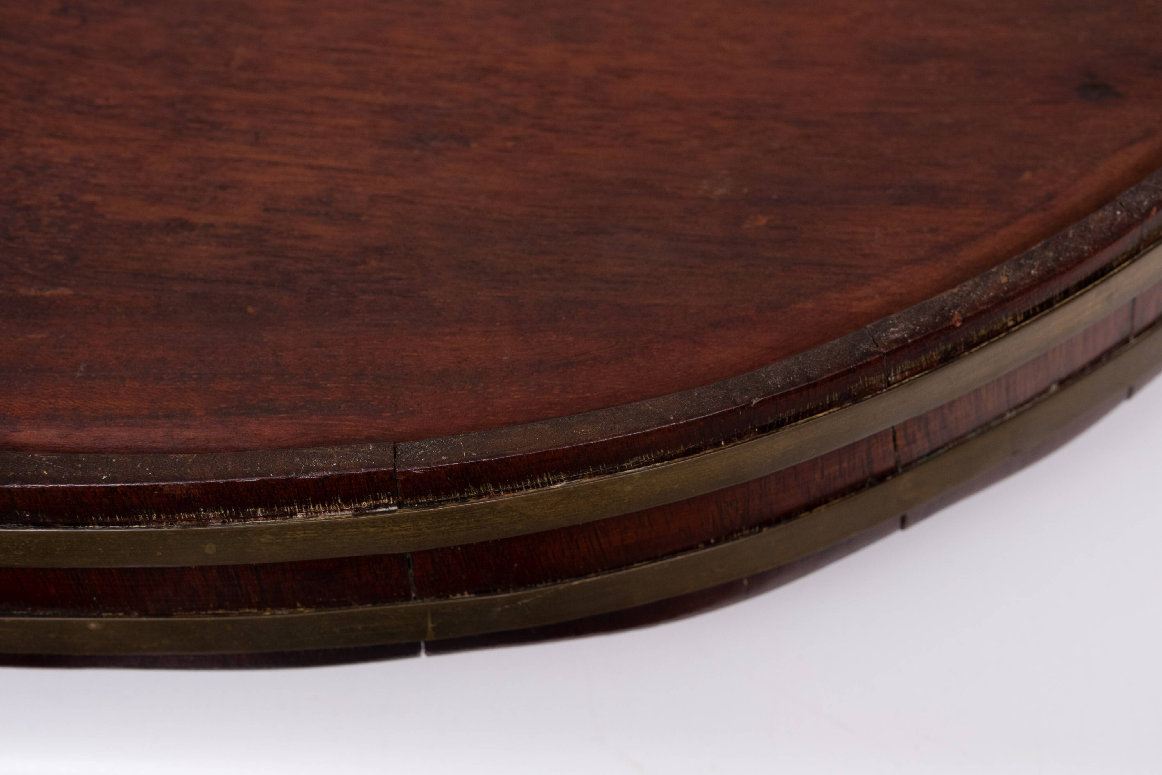 Antique Dutch Mahogany serving tray 1880s
