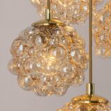 Grand cascading bubble glass chandelier Limburg, Germany, 1970s.