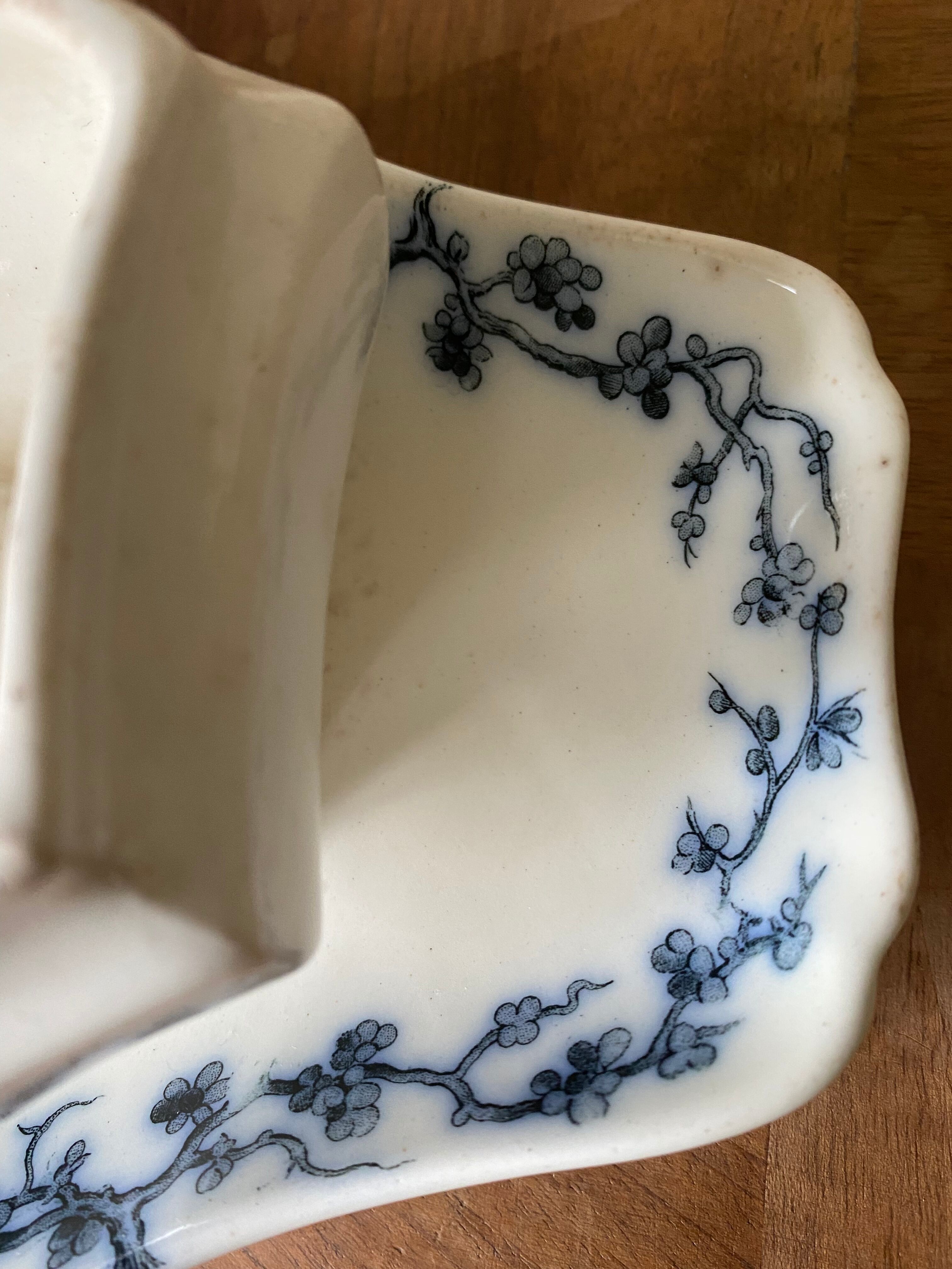 Old English earthenware sauce boat