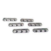 Set of 6 lead crystal knife holders