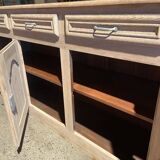 Raw wood sideboard