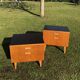 Vintage 1960s blond wood bedsides