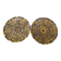 Pair of Antique SAFI Moroccan Glazed Terracotta Dishes from the 50s
