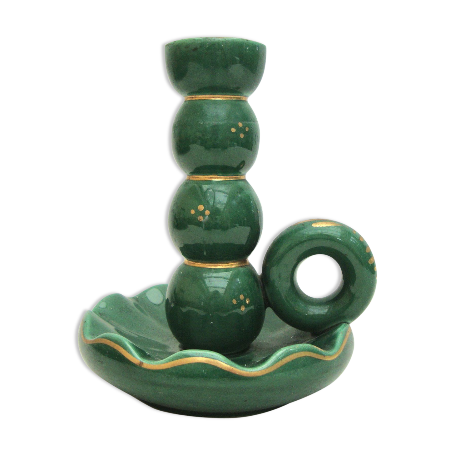 1960s ceramic candlestick