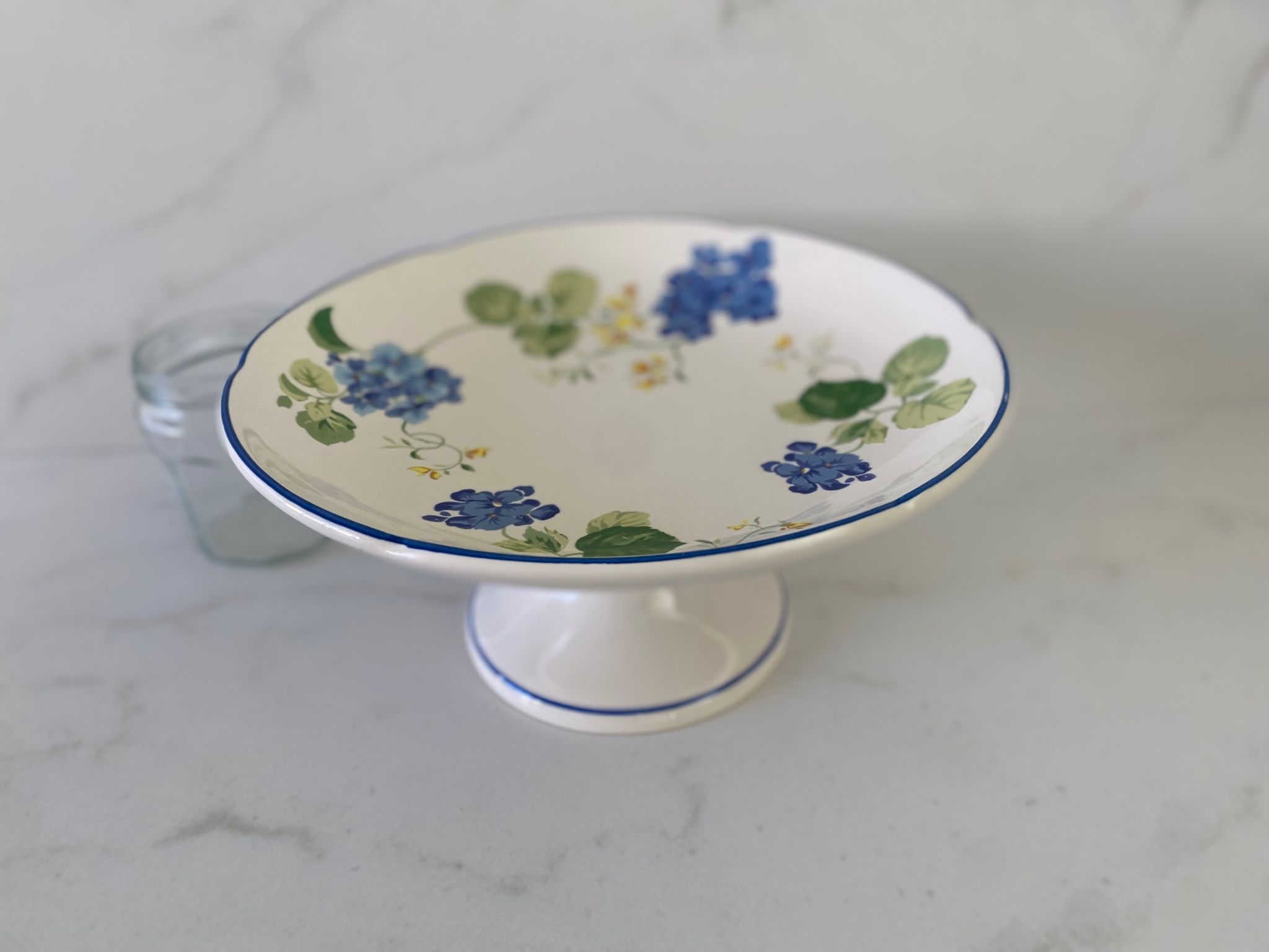 "Hortensia" table service from Luneville, earthenware, 80 pieces