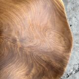 Medium pendant light in corrugated teak leaf (Medium D:50 H:20)
